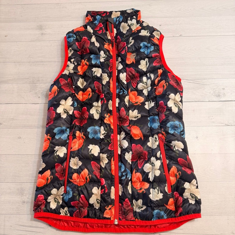 Orage women's floral‎ down vest S